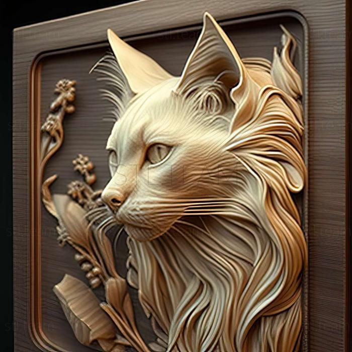 3D модель Балийская кошка (STL)
